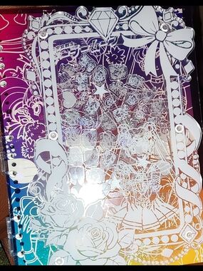 New! A4 Size Sailor Moon Acrylic Shaker Notebook